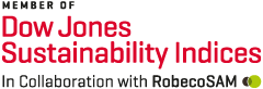 Member of Dow Jones Sustainability Indices (logo)